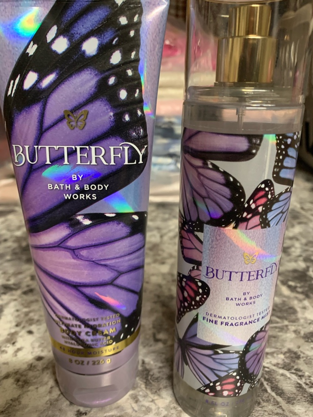 Bath & Body Works Butterfly Body Cream & Fragrance Mist FULL SIZE